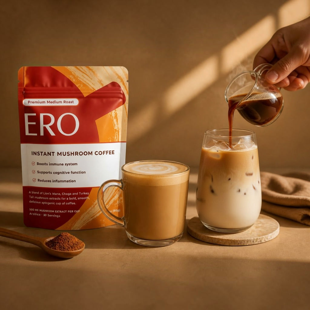 ERO Instant Mushroom Coffee: Lion’s Mane, Chaga & Turkey Tail